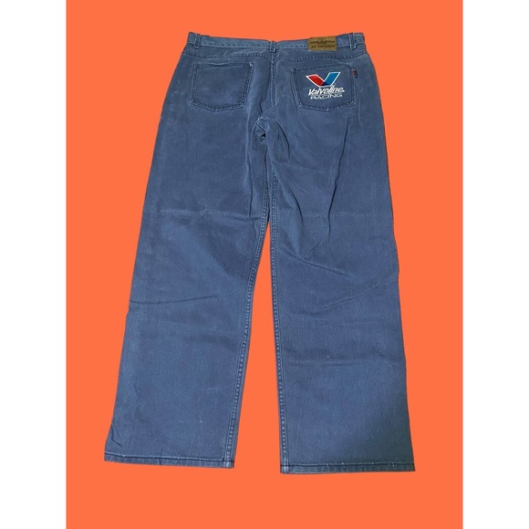 JH Design Nascar Valvoline Racing Mark Martin #6 Jeans Size 42 USA Rare - Picture 7 of 11